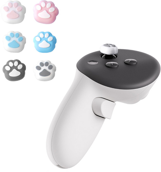 메타퀘스트3S 고양이 스틱커버 악세사리, 블루, 1개