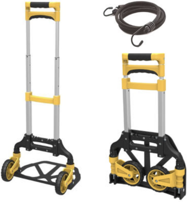 스탠리 접이식 핸드트럭 카트 휴대용 핸드카 수레 끌차 가정용 캠핑 손수레 코스트코, 1개, 옐로우