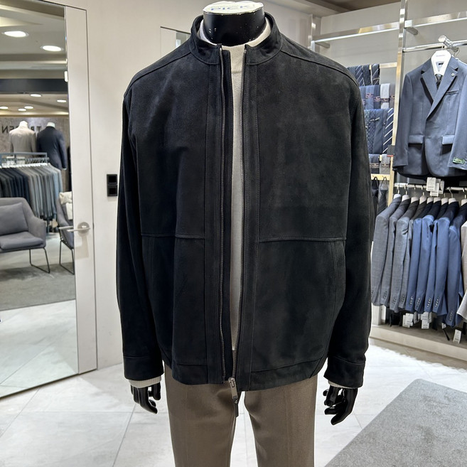 파렌하이트 24FW 스웨이드 헤링턴 점퍼 FJGDH9302_NAD