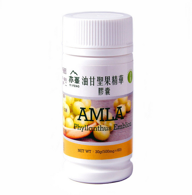 亦峯 YI FENG 油甘聖果精華膠囊，調整體質、促進代謝、幫助消化、養顏美容, 1個, 60顆
