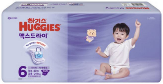 하기스 맥스드라이 뉴 공용 점보 밴드형, 6단계, 120매