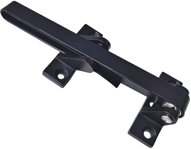 국산 현관문 안전고리 이중잠금 보조잠금고리 블랙, 1개