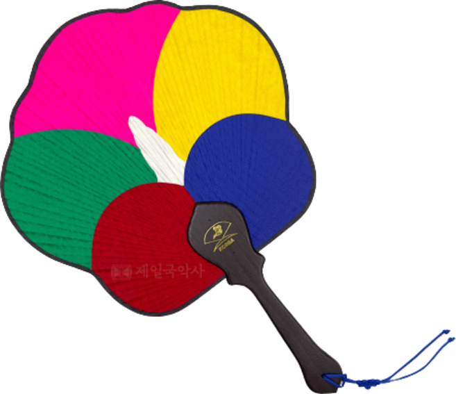 무궁화부채 실크 (대) 전통 민속부채, 1개