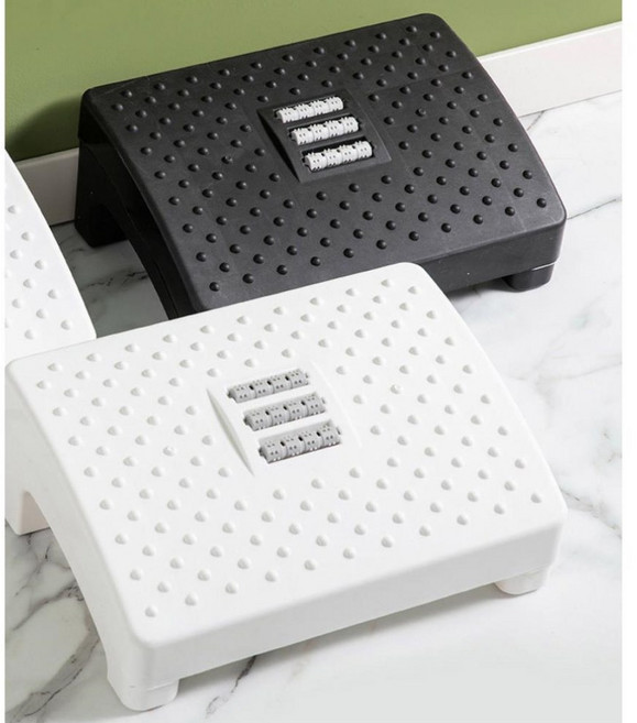 책상밑 지압 돌기 롤러 발받침대 의자 사무실 다리 거치대 발디딤대