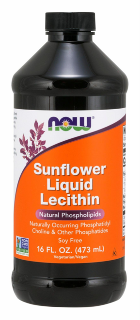 NOW Foods 葵花卵磷脂液, 473ml, 1罐