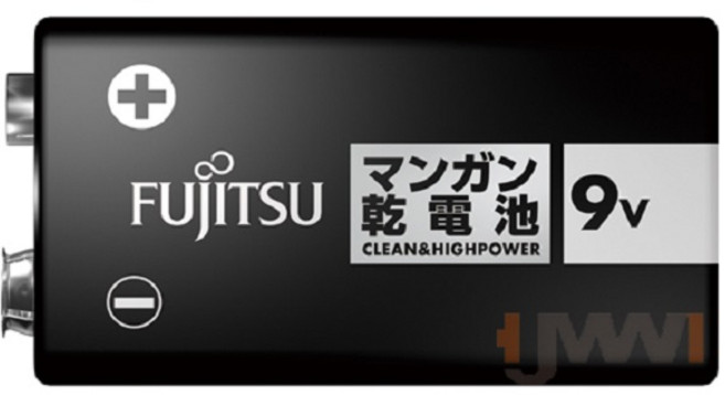 日本 FUJITSU 富士通 9V碳鋅電池, 1個