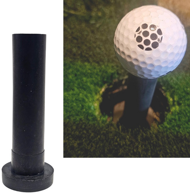 스크린 연습장 카카오 호환 고무 골프티 교체 가능 10개입 1set, 1개, 검은색