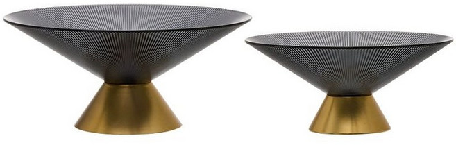 돌잔치 과일그릇 디저트 플레이트 그릇 소반, 그레이골드 대형+중형 더 저렴한 세트, 1개