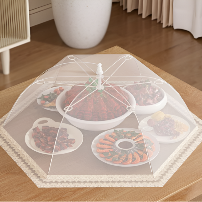 살림소담 원터치 음식 밥상 덮개 밥상보, 1개