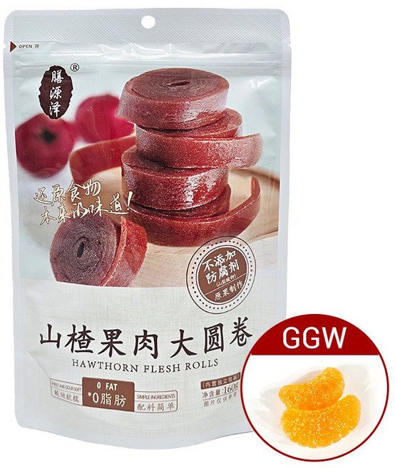 가가왕 중국식품 산왠저 산자좬 산사롤 산자궈러우따왠좬 간식, 1개, 160g