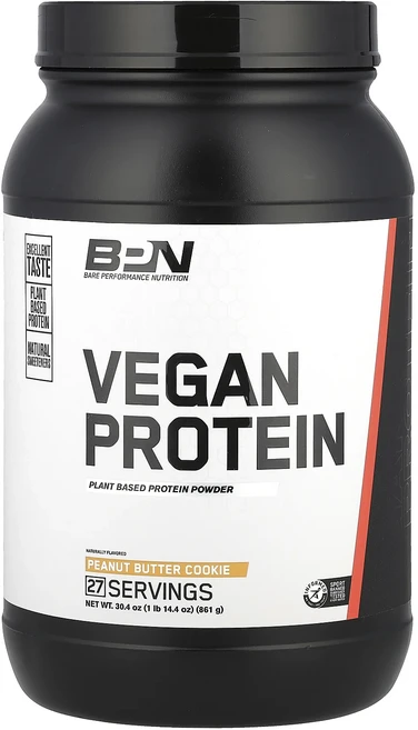 새해 건강을 선물하세요 BPN 비건 단백질 땅콩 버터 쿠키 861g(1lb 14.4oz) 특별관리진행, 1, 861g - 쿠팡