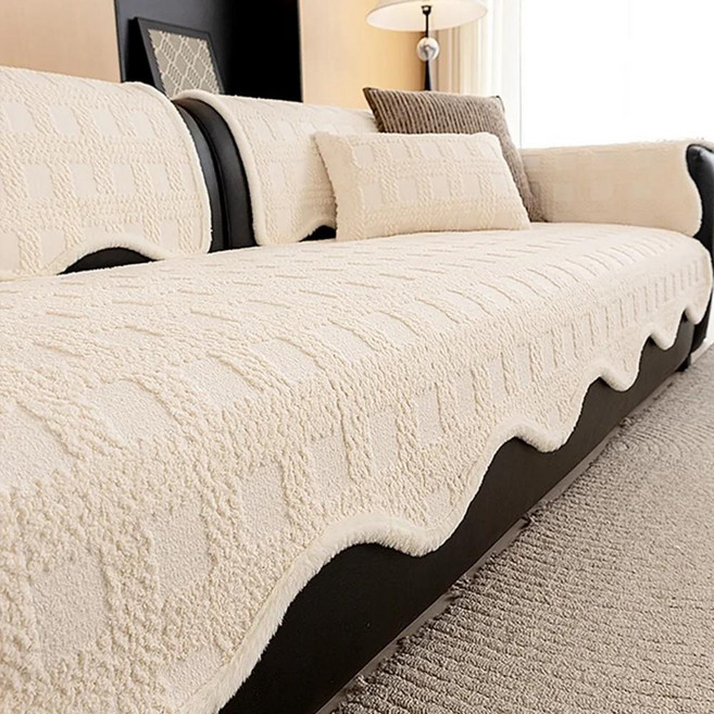 버블 벨벳 슬립 분할 소파 타월 겨울 울트라 소프트 플러시 커버 피부, [02] B 70x90cm 1pc