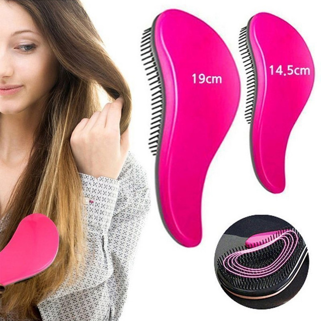 빅탱글브러쉬+비비드탱글브러쉬 1+1 구성 두피마사지 엉킴 없는 헤어 관리, 2개, 핑크