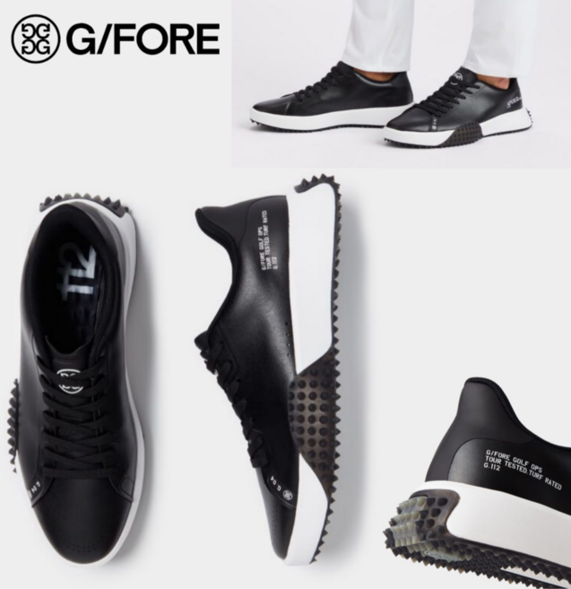 지포어골프화 남성 GFORE 스파이크리스 골프신발 블랙 어퍼
