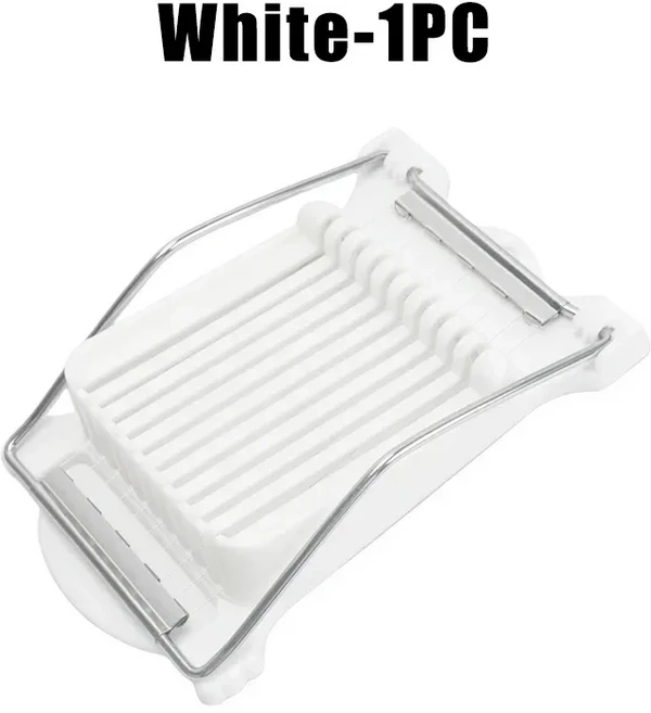 304 스테인리스 스틸 런천 고기 슬라이서 가정용 계란 과일 소프트 치즈 커터 바나나 휴대용 와이어 강판 1, 03 White-1PC