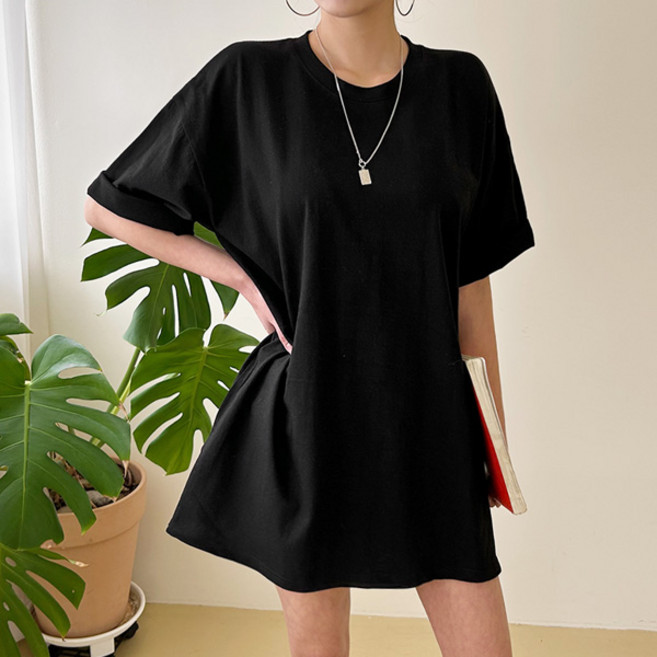 마이쏭 남여공용 빅사이즈 루즈핏 무지티 레이어드 20수트임박스반팔티