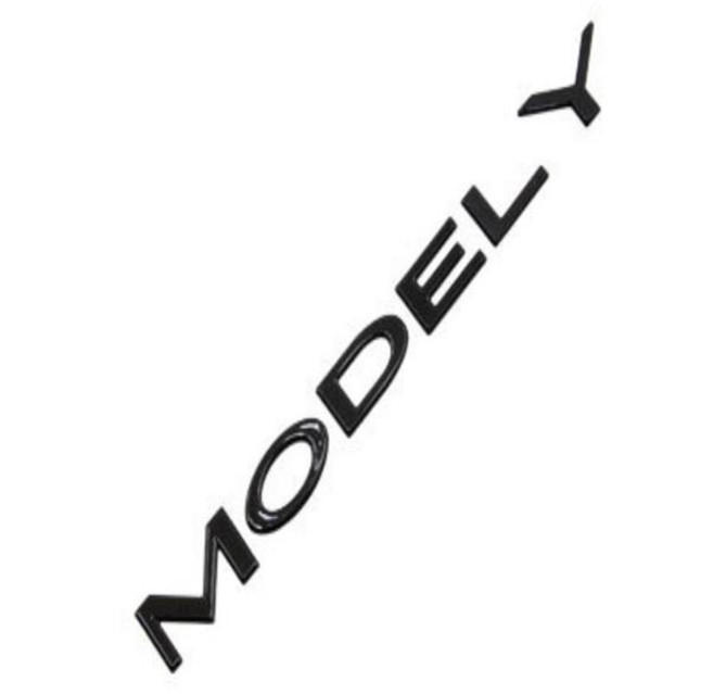 [모터스파이] 테슬라 호환 트렁크 이니셜 엠블럼 MODEL S 3 X Y SPACEX 모음, 모델Y 블랙 유광