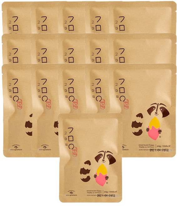 삿갓유통 기분 좋은 꿀맛 해남 반시 고마워 고구마 말랭이, 22개, 60g