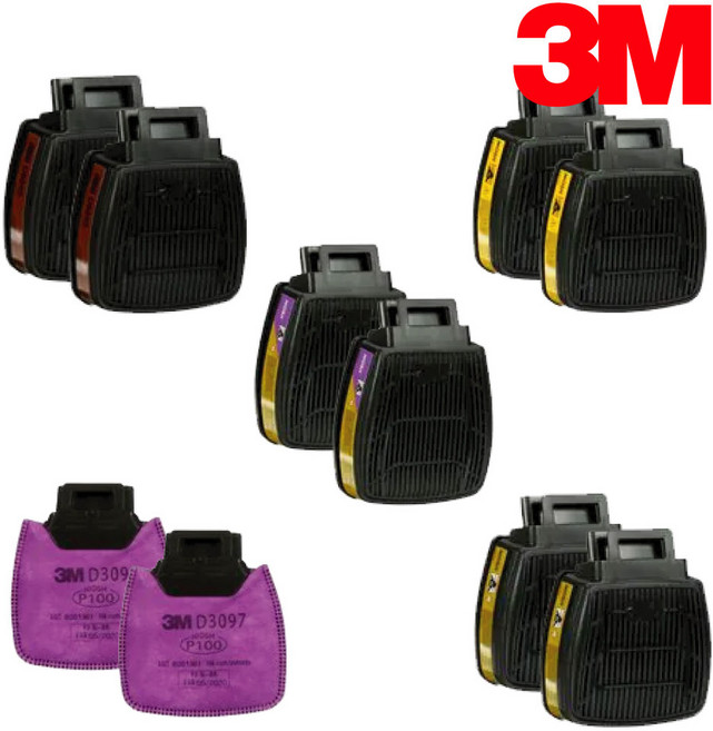 3M FF800 / HF800 방독 정화통 방진 필터, D3097K P100 특급필터, 1개