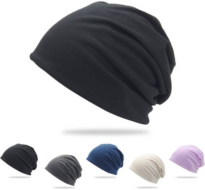 하이제이디 사계절용 얇은 면 비니 수면 모자 남여공용