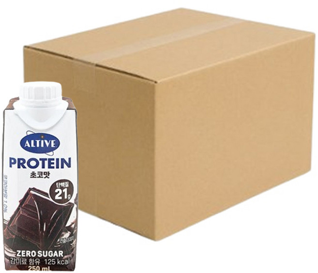 얼티브 비건 프로틴 초코, 250ml, 18개