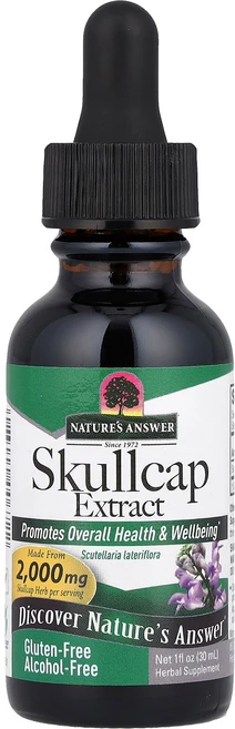 Nature's Answer Skullcap Extract Alcohol-Free 665 mg 1 fl oz 30 ml, Nature's Answer, Skullcap Extr, 1개, 30ml - 쿠팡