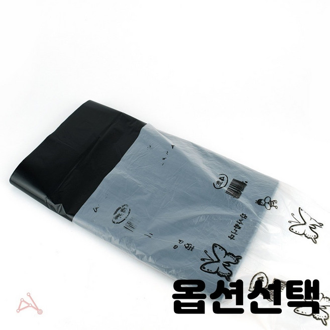 손잡이 비닐 봉투 과일 야채 봉지 포장 27cm 33cm 36cm 40cm 흰색 파랑색 검정색 종류선택, 1개, 일반 봉투 4호(200매입) 33x55cm 흑색