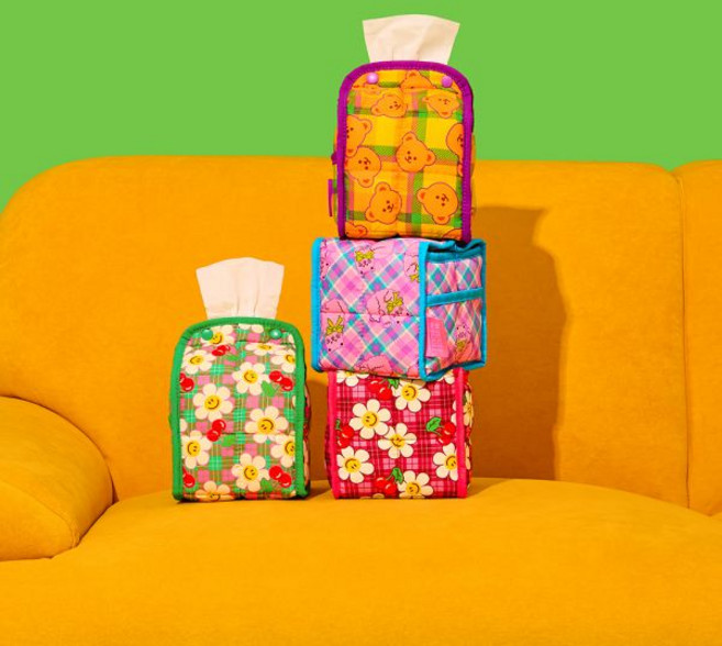 위글위글 티슈 휴지 케이스 미니 티슈 커버 4종 335935, Smile We Love Red