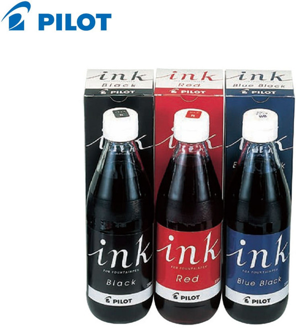 파이롯트 병잉크 필기용 잉크 350ml INK-350, 블루블랙