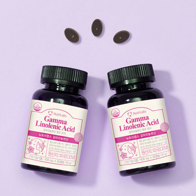 보라지유 감마리놀렌산 120캡슐 2개월분 여성 PMS 호르몬 이소플라본 영양제, 2박스
