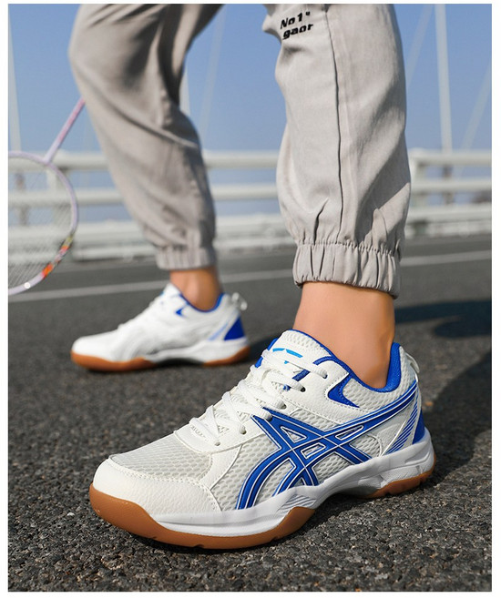 전문 초경량 배드민턴화 슬립 방지 운동화 탁구화 인도어화 헬스화 조깅화(운동 필수인 쾌적한 신발)