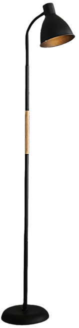 鐵藝 落地燈 三色變光 高150CM, 黑色