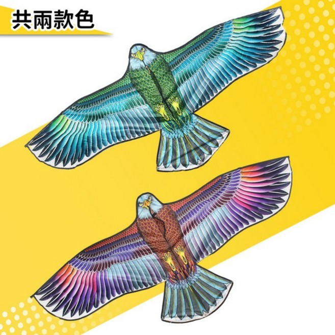 大 老鷹風箏 老鷹造型風箏 附風箏線 風箏 立體老鷹風箏 立體布面 碳纖維架 動物風箏, 1個, 新款老鷹(不挑色)
