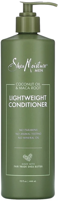 SheaMoisture 남성용 라이트웨이트 컨디셔너 코코넛오일 및 마카뿌리 444ml(15fl oz), SheaMoisture남성용라이트웨이트컨디셔너코코넛오일, 1개, 444ml - 쿠팡