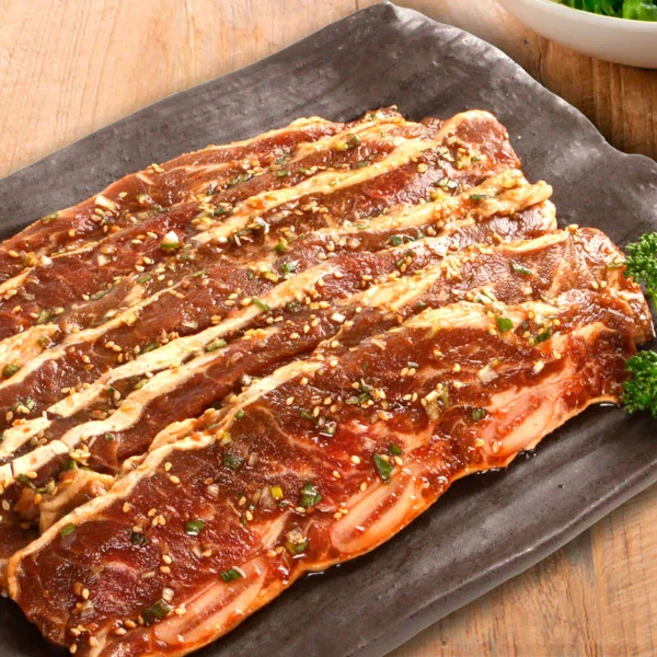 명절 소갈비찜 양념 엘에이갈비 블랙앵거스 6팩 3kg 선물세트, 500g