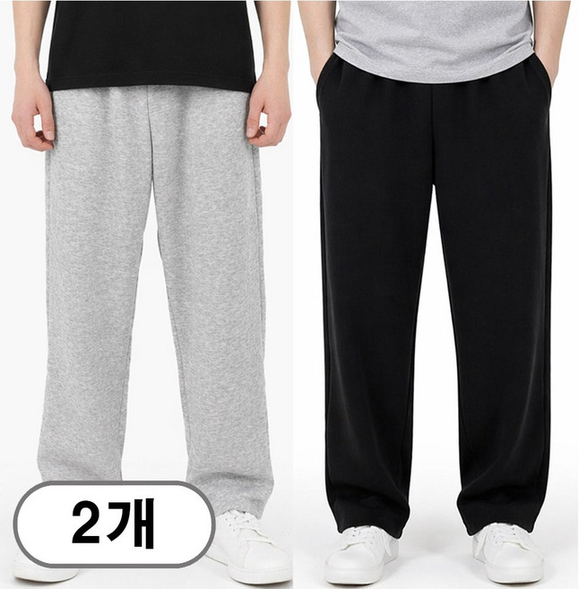 차쿠 1+1(2세트) 남여공용 트레이닝복팬츠 조거팬츠 일자 와이드 추리닝 슬랙스팬츠 작업바지 편의점바지 빅사이즈
