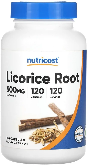 Nutricost 감초 뿌리 500mg 캡슐 120정, 1개 - 쿠팡