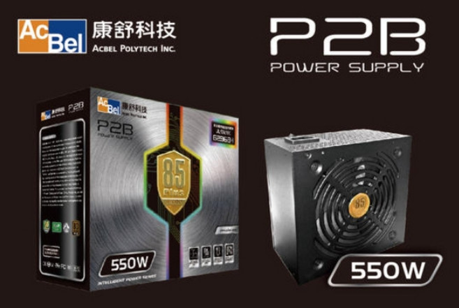 康舒 AcBel P2B 80 PLUS 系列 550W 銅牌認證電源供應器, 1個