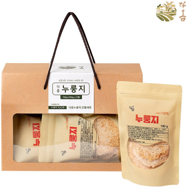 화성시 고량사랑 답례품 지정[마을기업] 수향미 100%로 만든 다옴 누룽지선물셋트, 1세트, 330g, 1개