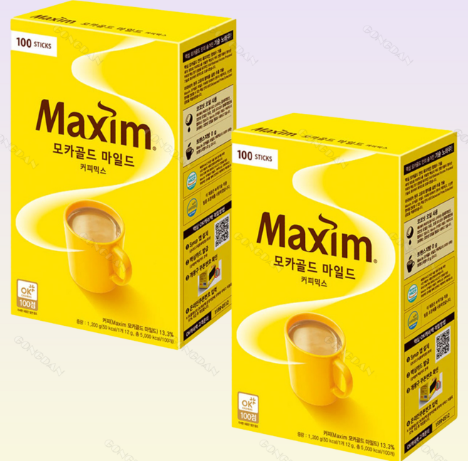 맥심 모카골드 마일드 커피믹스 200개입, 12g, 100개입, 2개