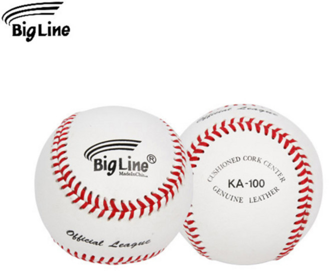 빅라인 KA-100 아마야구 공인구 야구공 낱개1개, 1개