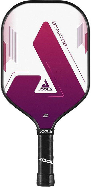 JOOLA Stratos 피클볼 패들 - 강화 유리 섬유 표면 벌집 폴리프로필렌 코어 USAPA 승인 내구성 및 초보자 친화적인 피클볼 라켓 편안한 그립, Single | Lavender