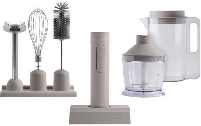 드웰러 에어스틱 무선 핸드 블랜더 믹서 블렌더, 샌드베이지