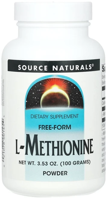 Source Naturals L메티오닌 L-Methionine 파우더 분말 가루 100g, 1개 - 쿠팡