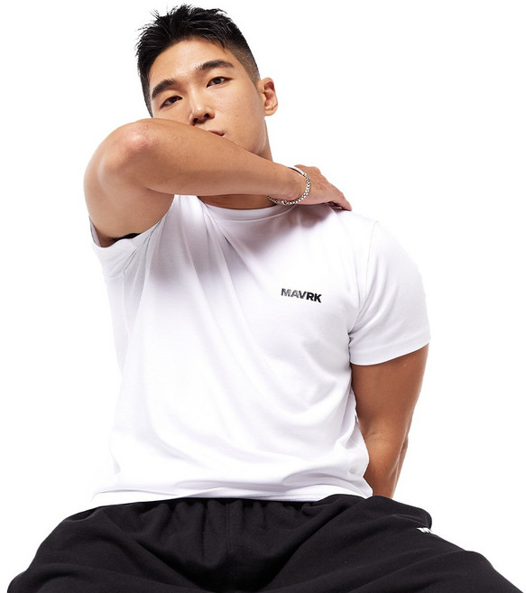 MAVRK 매버릭 데일리 스몰로고 머슬핏 반팔티셔츠 4COLORS