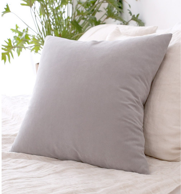 션샤인 쇼파 쿠션 커버 솜포함 라이트그레이 50x50cm, 라이트그레이 50cm x 50cm