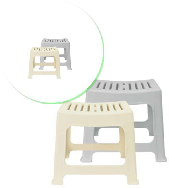 쌍문상회 지금 필요한 노인용품 어르신목욕의자 간이의자 올데이 여름의자 임산부의자 튼튼한의자 플라스틱의자 샤워의자 중 k31872EA, 아이보리