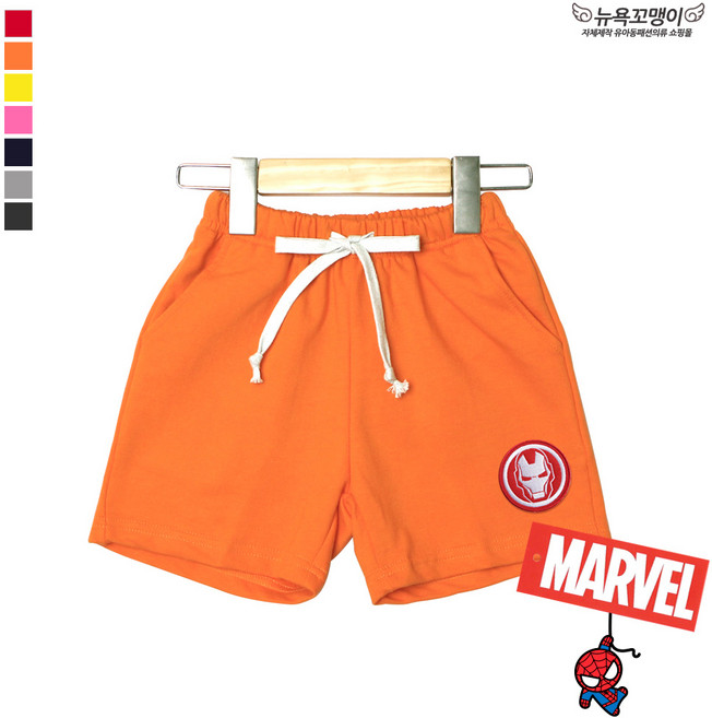 뉴욕꼬맹이 마블 어벤져스 L002 데일리면반바지