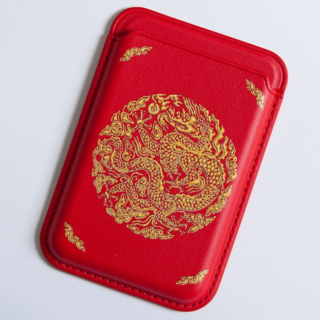 크랩스 맥세이프 카드 지갑 아이폰 수납 스마트폰 케이스, 1개, 129 곤룡포 레드