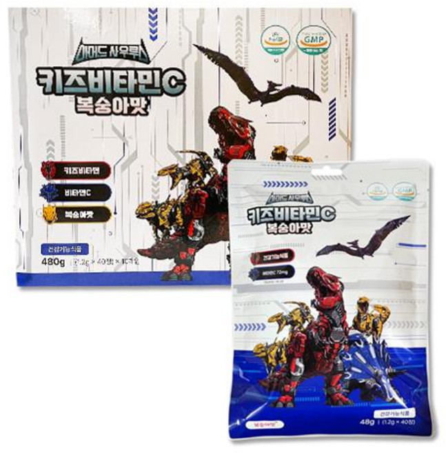 아머드사우루스 키즈비타민C 복숭아맛 40정 10개, 10세트